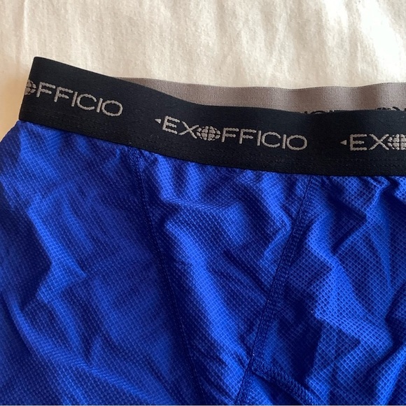 Men’s Exofficio Boxer Brief Underwear Blue XL - Picture 2 of 6